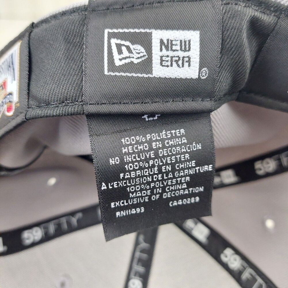 New‎ York Yankees Hat Cap Size 7 New Era 59Fifty Gray Cooperstown Collection MLB - Picture 10 of 10